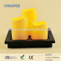 Plastic candles with moving flame LED light